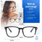 BLU Computerbril - Blauw licht bril - Blue Light Glasses - Lichtgewicht Unisex Bril - Zwart