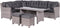 Blue bird lounge-diningset - 5-delig - links - grey - reflex black