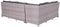 Blue bird lounge-diningset - 5-delig - links - grey - reflex black