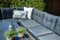 Blue bird lounge-diningset - 5-delig - links - grey - reflex black