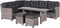 Blue bird lounge-diningset - 5-delig - links - grey - reflex black