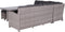 Blue bird lounge-diningset - 5-delig - links - grey - reflex black