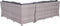 Blue bird lounge-diningset - 5-delig - rechts - grey - reflex black