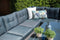 Blue bird lounge-diningset - 5-delig - rechts - grey - reflex black