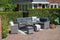 Blue bird lounge-diningset - 5-delig - rechts - grey - reflex black