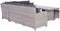 Blue bird lounge-diningset - 5-delig - rechts - grey - reflex black