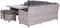 Blue bird lounge-diningset - 5-delig - rechts - grey - reflex black