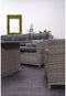 Blue bird lounge-diningset - 5-delig - rechts - grey - reflex black
