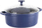 Blue Diamond, Braadpan met deksel – Keramische coating ingelegd met diamantdeeltjes - Ø24 cm – inhoud; 4,46 L - Blauw - Met GRATIS panbeschermer