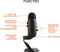 Blue Microphones Yeti - Microfoon - USB - Studiokwaliteit Streaming en Recording - Blackout