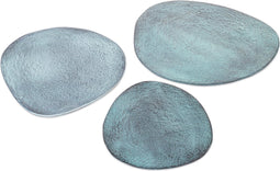 Blue Patina Decorative Plate Large (set van 4)