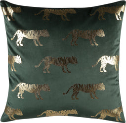 BLUEBELL - Sierkussen set van 2 - Groen - 45 x 45 cm - Fluweel