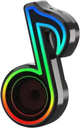 Bluetooth 5.0 Muzieknoot Speaker - Draagbaar met Kleurrijke RGB Verlichting
