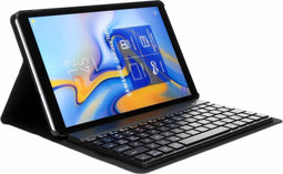 Bluetooth Keyboard Bookcase Geschikt voor Samsung Galaxy Tab A 10.5 (2018) - Zwart