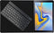 Bluetooth Keyboard Bookcase Geschikt voor Samsung Galaxy Tab A 10.5 (2018) - Zwart