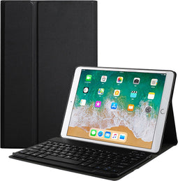 Bluetooth Keyboard QWERTY Bookcase Geschikt voor de iPad 4 (2012) 9.7 inch / 3 (2012) 9.7 inch / 2 (2011) 9.7 inch - Zwart
