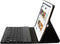 Bluetooth Keyboard QWERTY Bookcase Geschikt voor de iPad 4 (2012) 9.7 inch / 3 (2012) 9.7 inch / 2 (2011) 9.7 inch - Zwart
