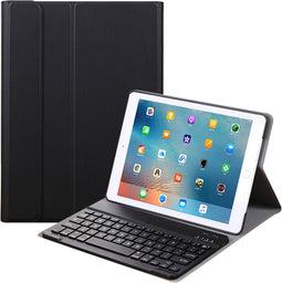 Bluetooth Keyboard QWERTY Bookcase Geschikt voor de iPad Mini 5 (2019) / Mini 4 (2015) - Zwart