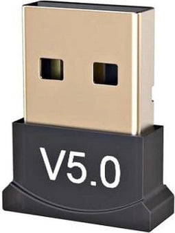 Bluetooth USB 5.0 Adapter - Bluetooth Dongle - Audio Receiver - Bluetooth Transmitter - Bluetooth Ontvanger - Plug & Play - Zwart
