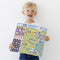 Bluey stickers Totum XL super sticker set 7 vellen incl. luxe stickers - knutselen educatief speelgoed meisjes en jongens - 38 x 36 cm met extra spelletjes