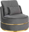 Richmond Interiors Fauteuil Kylie Stone velvet / gold (Quartz Stone 101)