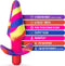 Blush Buttplug Avant Free Spirit Scarlet Multicolours