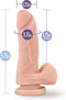 Blush Dildo Love Toy AU NATUREL 5.5INCH MIGHTY MIKE BEIGE