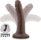 Blush Dildo Love Toy Dr. Skin Plus 5 Inch Posable Dildo Chocolate Bruin