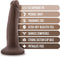 Blush Dildo Love Toy Dr. Skin Plus 5 Inch Posable Dildo Chocolate Bruin