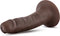 Blush Dildo Love Toy Dr. Skin Plus 5 Inch Posable Dildo Chocolate Bruin