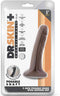 Blush Dildo Love Toy Dr. Skin Plus 5 Inch Posable Dildo Chocolate Bruin