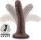 Blush Dildo Love Toy Dr. Skin Plus 5 Inch Posable Dildo Chocolate Bruin