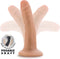 Blush Dildo Love Toy Dr. Skin Plus 5 Inch Posable Dildo Vanilla beige
