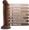Blush Dildo Love Toy Dr. Skin Plus 6 Inch Posable Dildo Chocolate Bruin