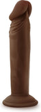 Blush Dildo Love Toy Dr. Skin Plus 6 Inch Posable Dildo Chocolate Bruin