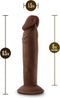 Blush Dildo Love Toy Dr. Skin Plus 6 Inch Posable Dildo Chocolate Bruin
