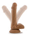 Blush Dildo Love Toy Dr. Skin Plus 6 Inch Posable Dildo With Balls Mocha Bruin