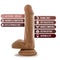 Blush Dildo Love Toy Dr. Skin Plus 6 Inch Posable Dildo With Balls Mocha Bruin