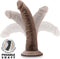 Blush Dildo Love Toy Dr. Skin Plus 7 Inch Posable Dildo Chocolate Bruin