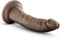 Blush Dildo Love Toy Dr. Skin Plus 7 Inch Posable Dildo Chocolate Bruin