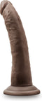 Blush Dildo Love Toy Dr. Skin Plus 7 Inch Posable Dildo Chocolate Bruin