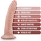Blush Dildo Love Toy Dr. Skin Plus 7 Inch Posable Dildo Vanilla beige
