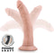 Blush Dildo Love Toy Dr. Skin Plus 7 Inch Posable Dildo Vanilla beige