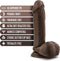 Blush Dildo Love Toy Dr. Skin Plus 8 Inch Posable Dildo With Balls Chocolate Bruin