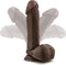 Blush Dildo Love Toy Dr. Skin Plus 8 Inch Posable Dildo With Balls Chocolate Bruin
