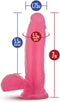Blush Dildo Love Toy GLOW DICKS THE RAVE Roze
