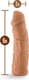 Blush Dildo Love Toy Lock On Argonite 8 Inch With Suction Cup Adapter Mocha Bruin