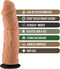 Blush Dildo Love Toy Lock On Argonite 8 Inch With Suction Cup Adapter Mocha Bruin