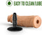 Blush Dildo Love Toy Lock On Argonite 8 Inch With Suction Cup Adapter Mocha Bruin