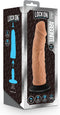 Blush Dildo Love Toy Lock On Argonite 8 Inch With Suction Cup Adapter Mocha Bruin
